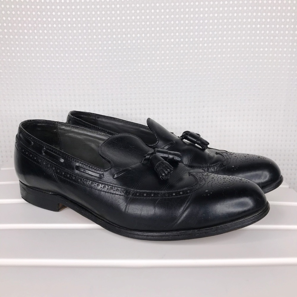 FootJoy Classics Black Wingtip Tassel Loafers 11 D